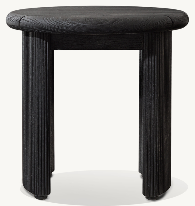 Striata Teak Side Table