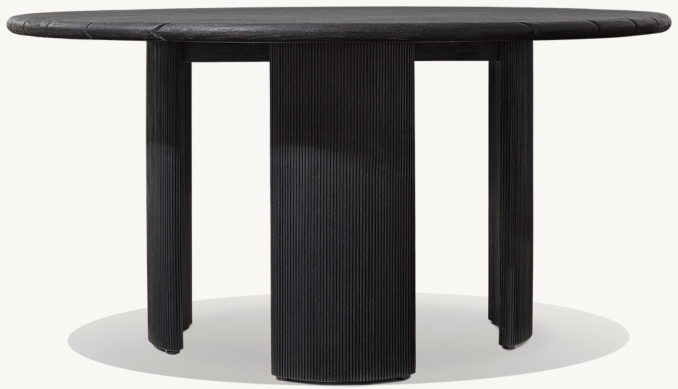 Striata Teak Round Dining Table