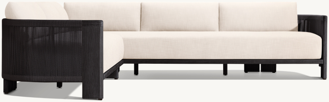 Striata Teak Left-Arm L-Sectional