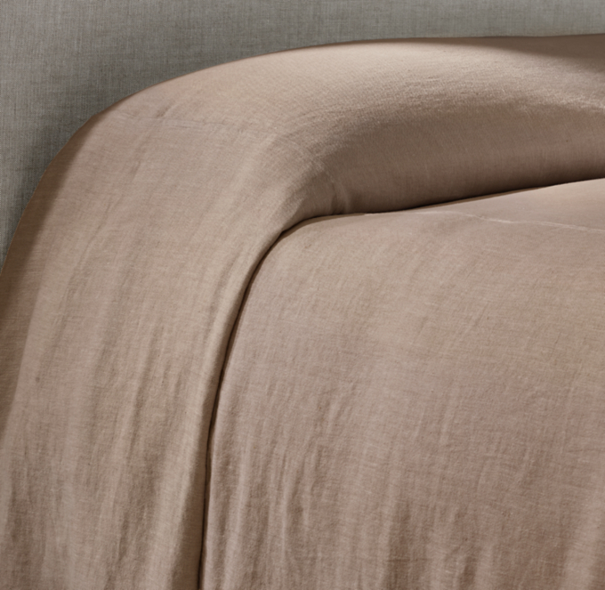 Washed Linen Bed Cover