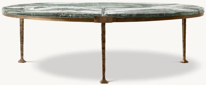 Front view of Leonore Round Coffee Table