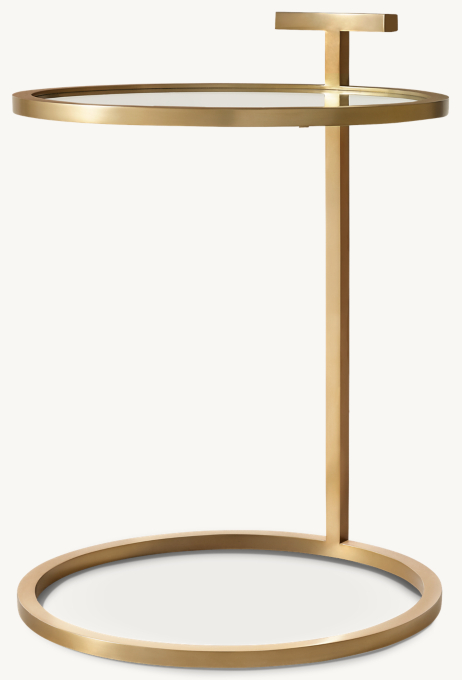 1930s Martini Glass Round Side Table