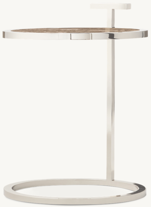1930s Martini Stone Round Side Table
