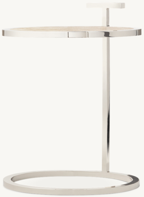 1930s Martini Stone Round Side Table