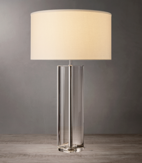 Sarezzo Crystal Cylindrical Table Lamp
