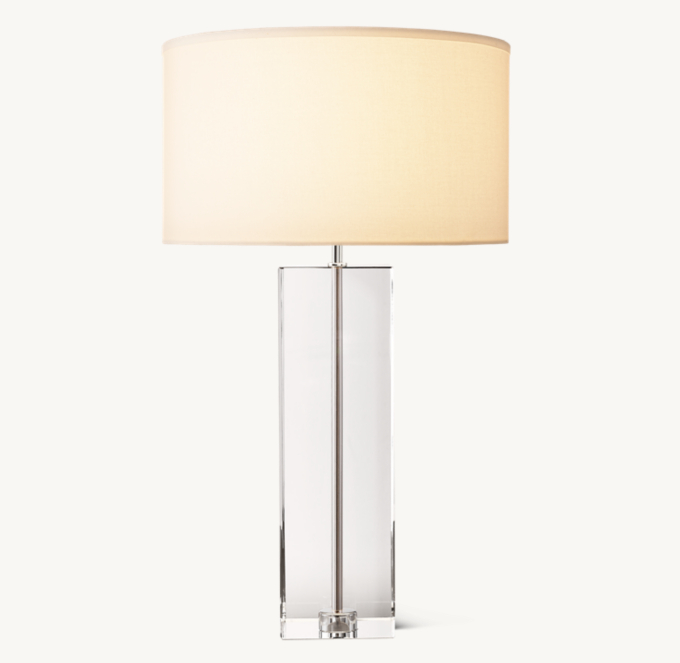 Sarezzo Crystal Square Table Lamp