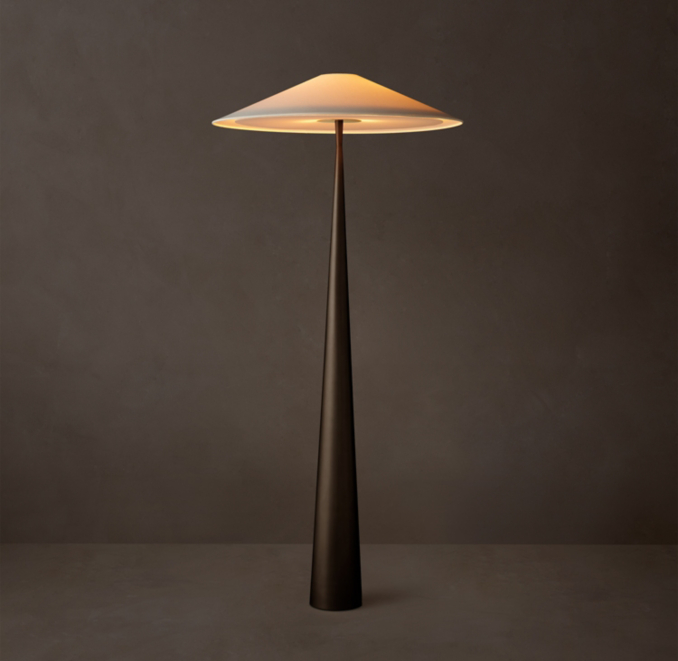 Noemi Slope Shaded Floor Lamp | RH
