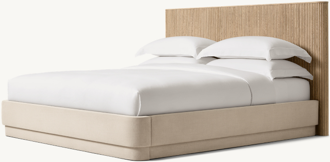 Mulholland Panel Bed with Fabric Base