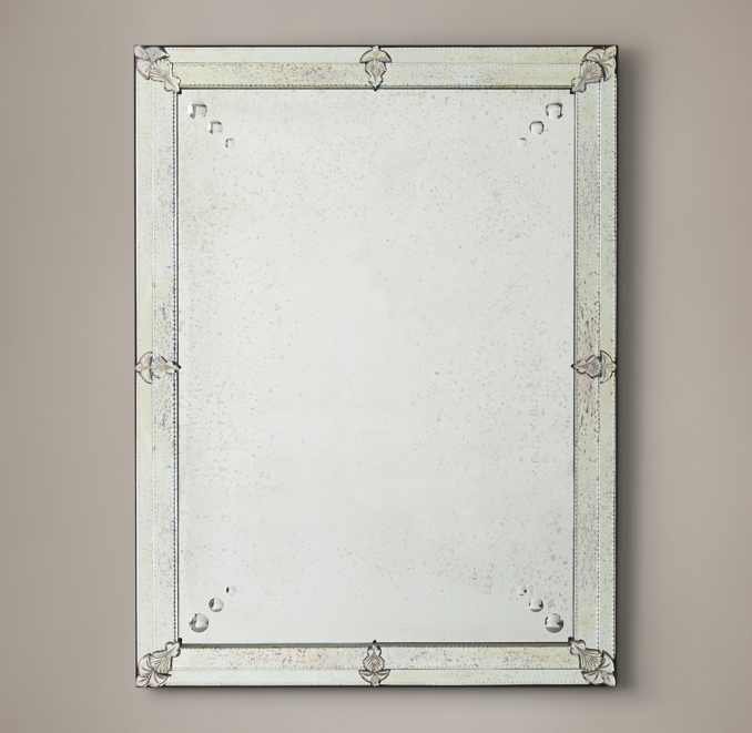 19th C. French Layered Glass Mirror