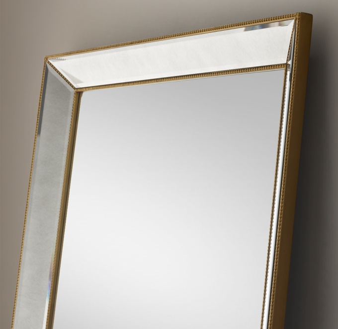 Beaded Leaner Mirror