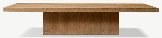 Drifted Reclaimed Oak Plinth Coffee Table