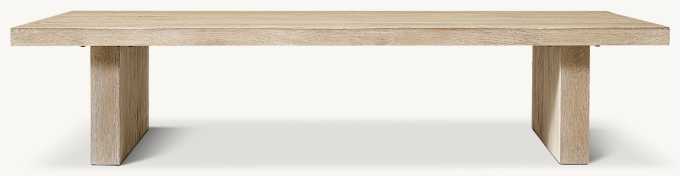 Drifted Reclaimed Oak Plank Coffee Table