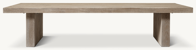 Drifted Reclaimed Oak Plank Coffee Table