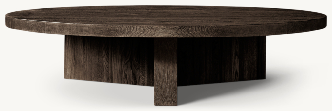 Drifted Reclaimed Oak Round Coffee Table