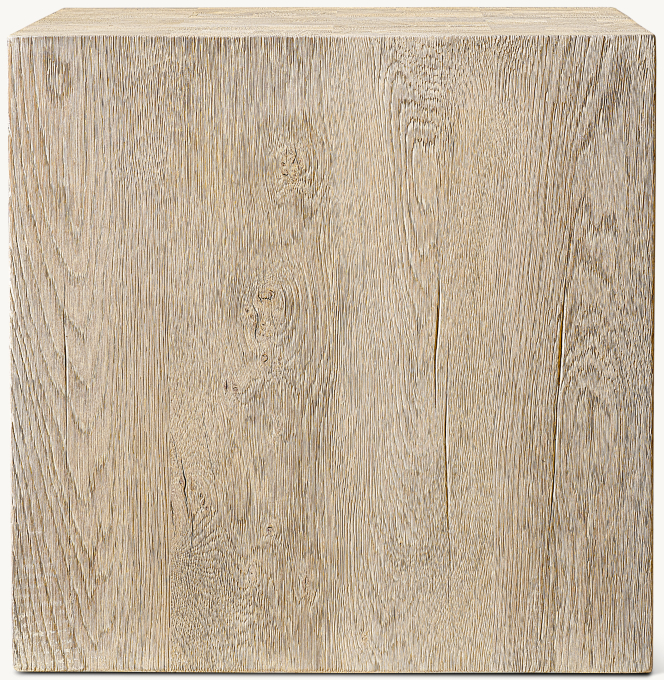 Drifted Reclaimed Oak Plinth Square Side Table