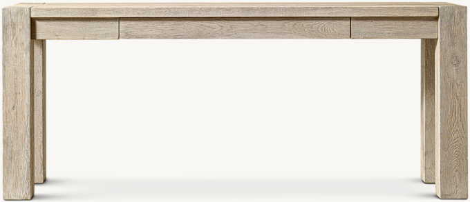 Drifted Reclaimed Oak Console Table with Drawers