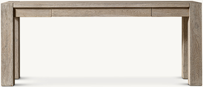 Drifted Reclaimed Oak Console Table with Drawers