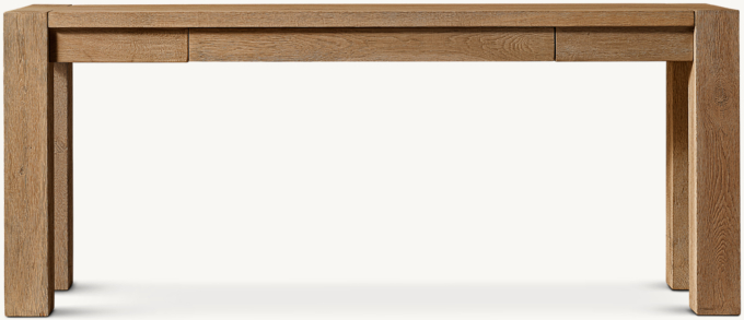 Drifted Reclaimed Oak Console Table with Drawers
