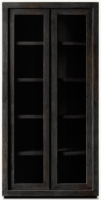Drifted Reclaimed Oak Glass Cabinet
