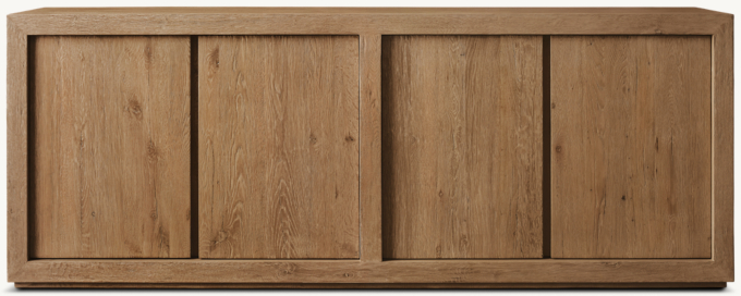 Drifted Reclaimed Oak 4-door Sideboard