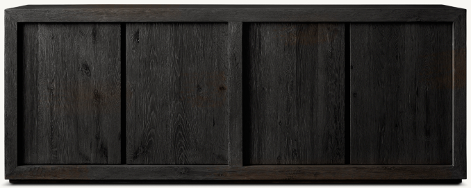 Shown in Drifted Reclaimed Black Oak.