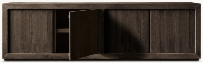 RH Drifted Media Console - Thumbnail 4