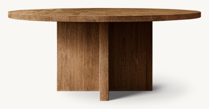 RH Drifted Reclaimed Oak Dining Table - Thumbnail 2