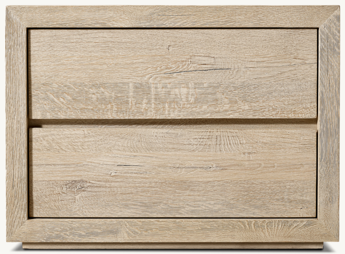 Drifted Reclaimed Oak Closed Nightstand