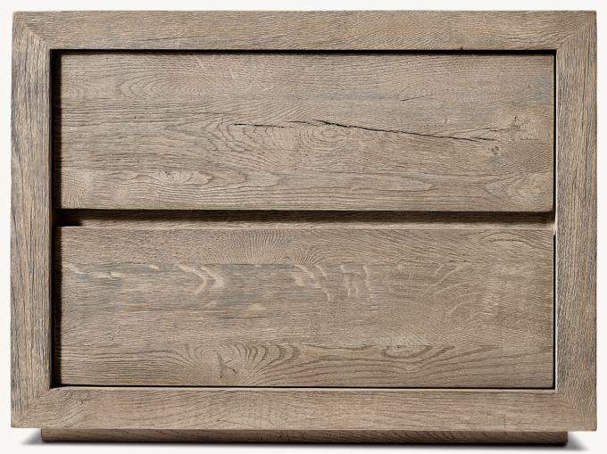 Drifted Reclaimed Oak Closed Nightstand