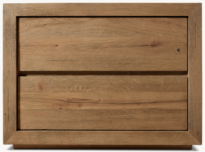 Drifted Reclaimed Oak Closed Nightstand
