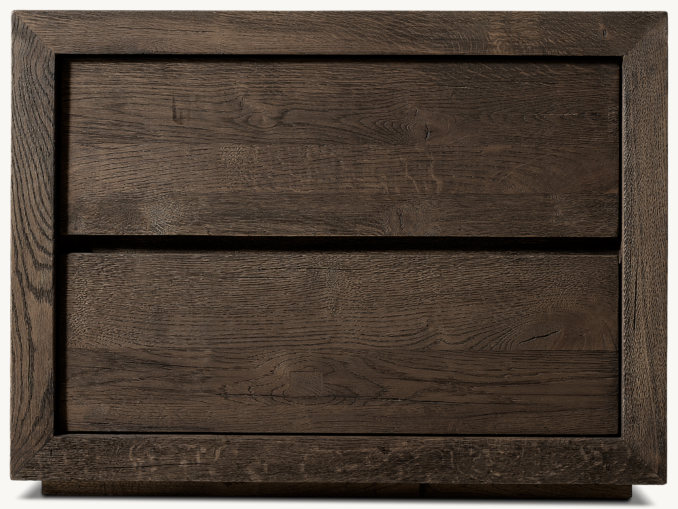 Drifted Reclaimed Oak Closed Nightstand | RH