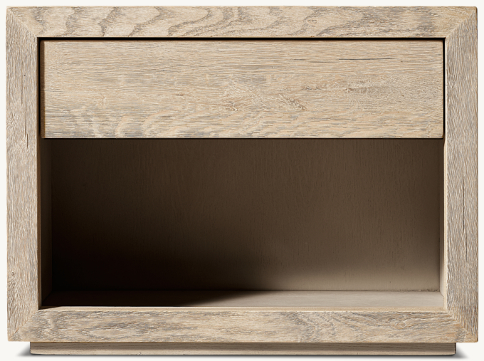 Drifted Reclaimed Oak Open Nightstand