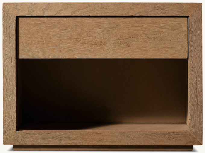 Drifted Reclaimed Oak Open Nightstand