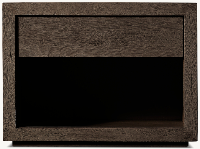 81cm nightstand in Drifted Reclaimed Brown Oak.