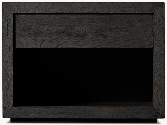 32" nightstand in Drifted Reclaimed Black Oak.