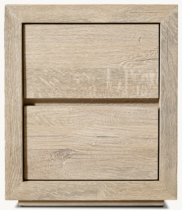 20" nightstand  shown in Drifted Reclaimed Whitewashed Oak.