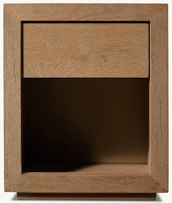 20" nightstand shown in Drifted Reclaimed Weathered Oak.