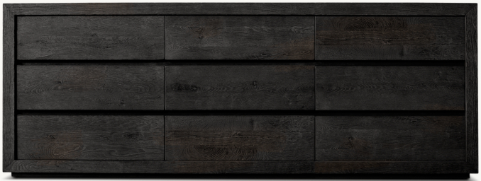 Shown in Drifted Reclaimed Black Oak.