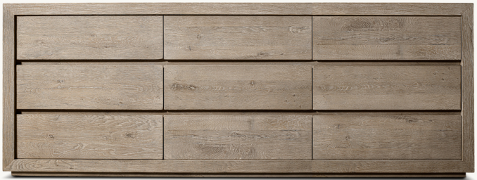 Drifted Reclaimed Oak 9-Drawer Dresser | RH
