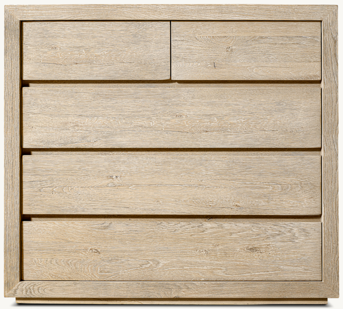 Drifted Reclaimed Oak 5-Drawer Dresser