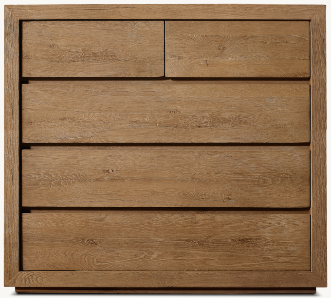 Drifted Reclaimed Oak 5-Drawer Dresser
