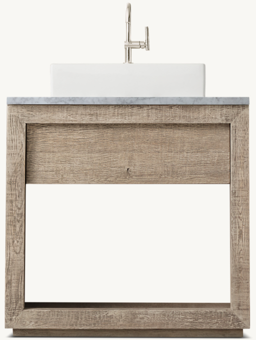 Drifted Reclaimed Oak Single Washstand