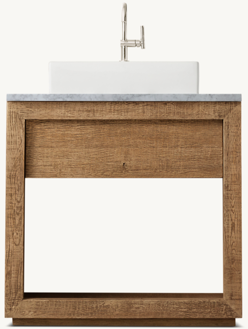 Drifted Reclaimed Oak Single Washstand