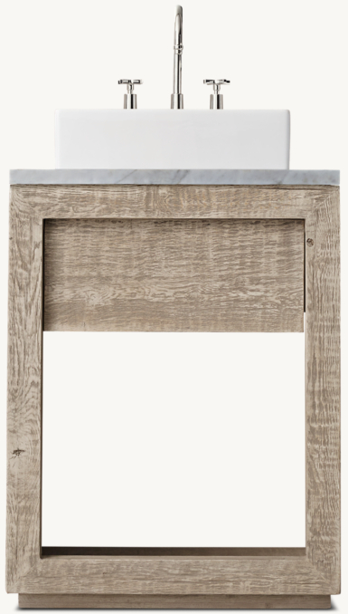 Drifted Reclaimed Oak Powder Washstand