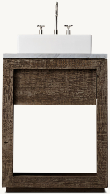 Drifted Reclaimed Oak Powder Washstand