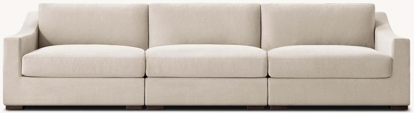 Modena Modular Slope Arm 3-Piece Sofa by RH