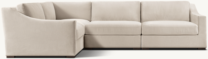 Modena Modular Slope Arm 4-Piece Left-Arm L-sectional