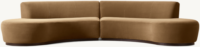 Copenhagen Modular 2-Piece Open Symmetrical Sectional