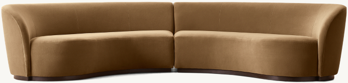 Copenhagen Modular 2-Piece Closed Symmetrical Sectional
