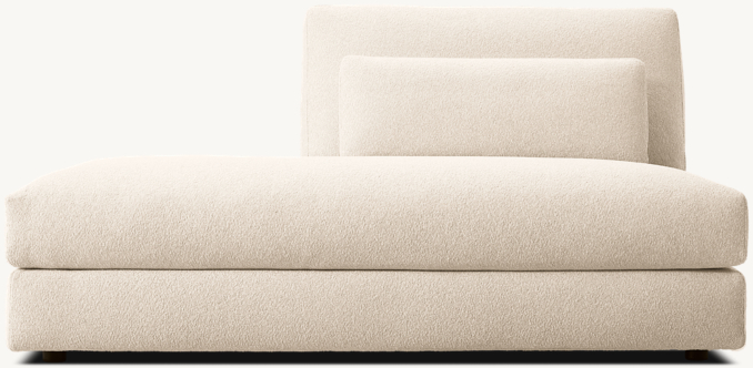 Front view of Lugano Left Open Chaise 